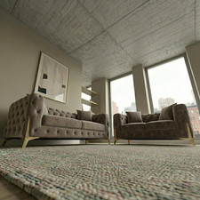 Luxury  cream 3+2 Seater Lilly