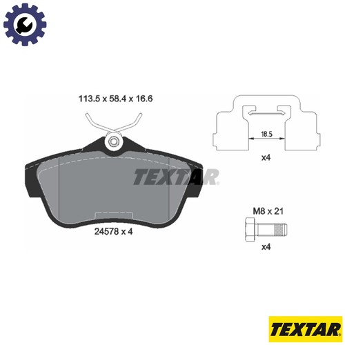 Brake pad set disc - set,