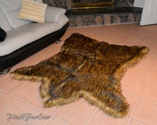 5' x 6' Best Grizzly Bearskin
