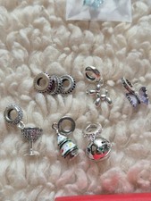 66x Sterling Silver Jewellery, Pendants, Earrings, Bracelets, Charms JOB LOT!