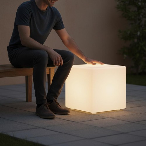 Led cube stool - stool, waterproof