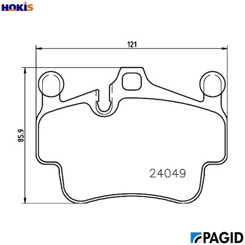 Brake pad set disc - brake,