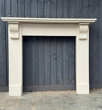 Marble Fireplace Surround Stunning example White Marbel with carved Corbels