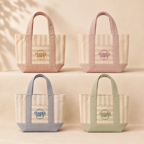 Trader joe striped reusable - trader,