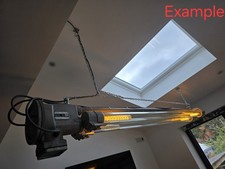 Vintage Industrial explosion Proof Factory Strip Flourescent Light an reflecter