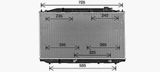AVA Coolant Radiator HD2324