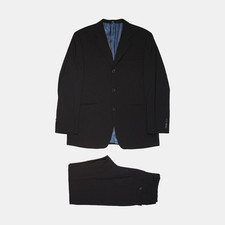 Ozwald Boateng Suit / Size 46 / Mens / Black / Wool