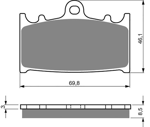 Brake disc pads front - brake,