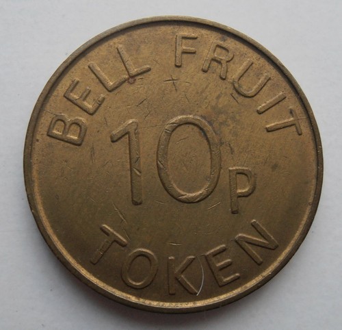 Bell fruit 10p token - bell,