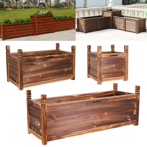 Wood garden planters plant - wood,