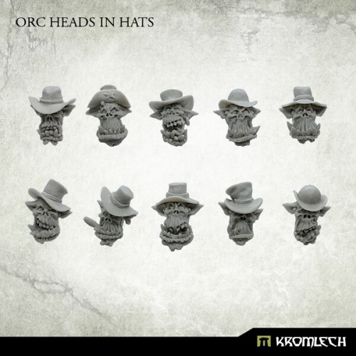 Kromlech orc heads - orc, hats