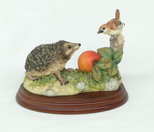 Border fine arts B0206 Hedgehog & Wren by D. Walton 1997 Handmade in Scotland
