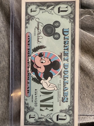 Disney dollar from - dollar, 1987