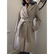 Zara Beige Coat with Hood Size Small