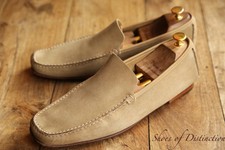 Russell & Bromley Beige Suede Shoes Loafers Mens UK 10.5 US 11.5 EU 44.5