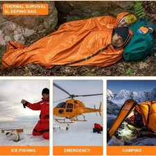 Outdoor Emergency Thermal Waterproof Sleeping Bag Camping Survival Bivvy Sack UK