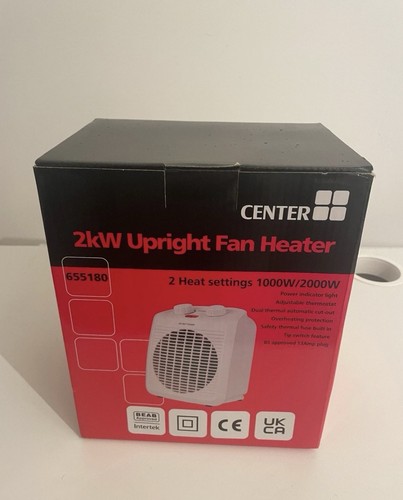 Bush 2kw upright fan - heater, 2