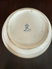 Sevres French Hard Paste Vincennes Gilt Plain White Slop Bowl