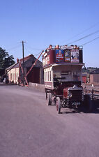Original slide -Daimler CC replica bus J2513 (registration) - at Beamish in 1991