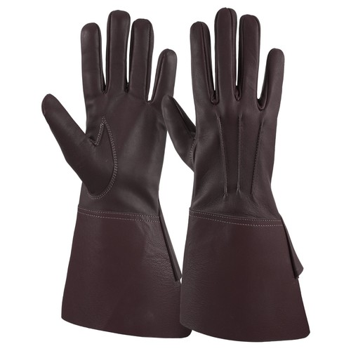 Long cuff gauntlets leather - long,