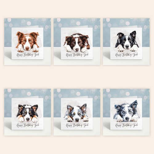 Personalised border collie - border,