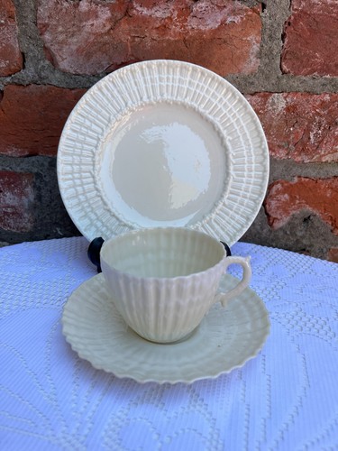 Vintage belleek tea trio - belleek,