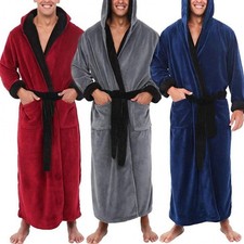 Men Long Dressing Gown Fleece