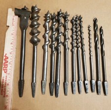 12 Vintage Bit Brace Hand