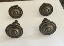 Cupboard/Cabinet Knobs x 4 Pewter/Antique Brass colour