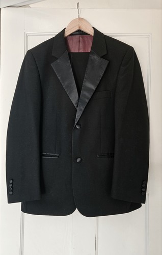 Mens black tuxedo suit - black,