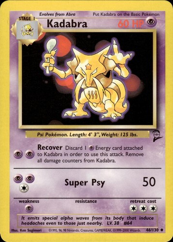 Pokemon base set - base, uncommon