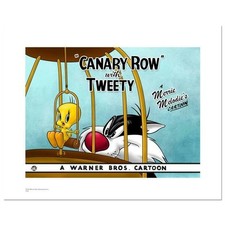 Canary Row Ltd. Ed. Giclee from Warner Bros #'d with Hologram Seal, COA