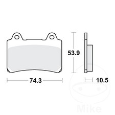 New TRW Brake Pads MCB559