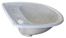 Twyford New Galerie 56cm Fully Inset 2TH Vanity basin in White GN542WH