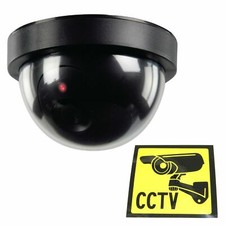 Dummy Camera CCTV Security Surveillance Dome Cam Fake IR LED Light Outdoor