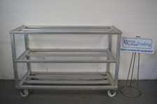 Cold room type sloping trolley rack Aluminium Butchers Bakers  FREE P+P