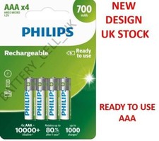 4x PHILIPS 700mAh AAA