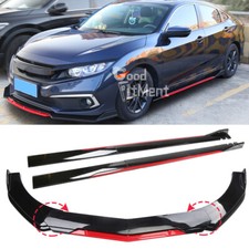Gloss black front bumper chin - bumper,