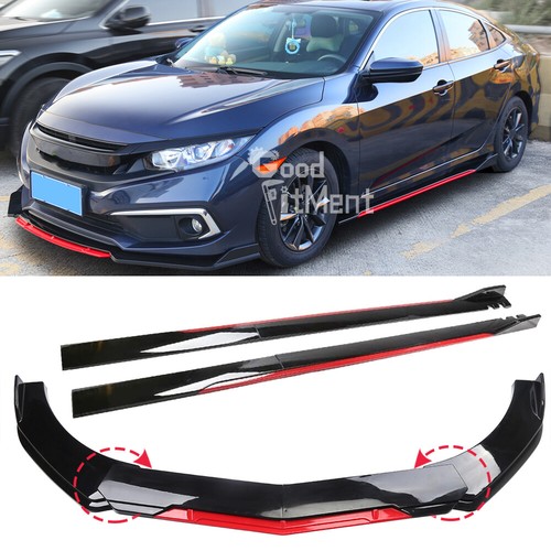 Gloss black front bumper chin - gloss,