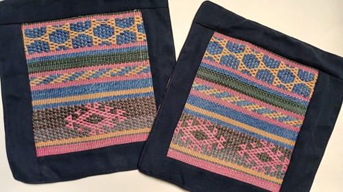Two vintage cushion covers