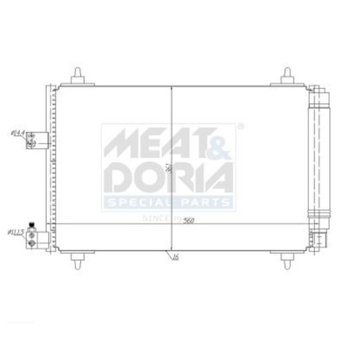 Condenser fits citroen c5 - citroen,