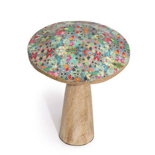 Wooden mushroom ornament - wooden,