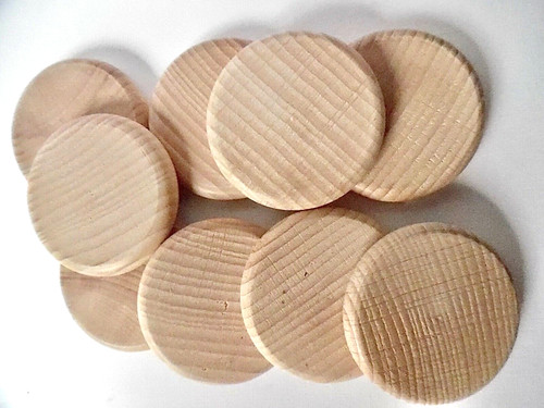 Wooden round discs peg - discs,