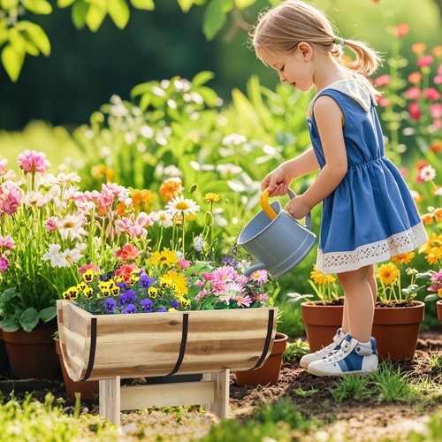 Outdoor wooden planter solid - planter,
