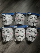 6x CREEPY VENDETTA FACE MASK -
