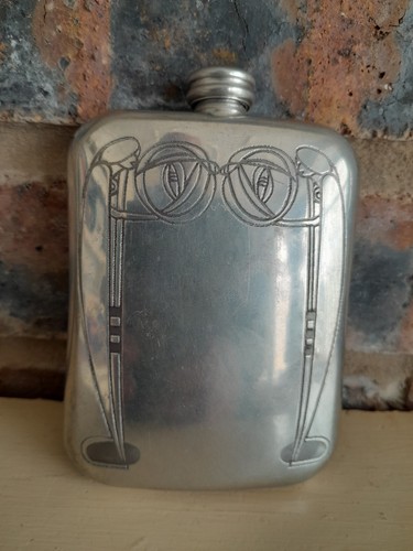 Vinrage old pewter - old, flask