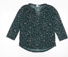 H&M Women's Green Floral Tunic