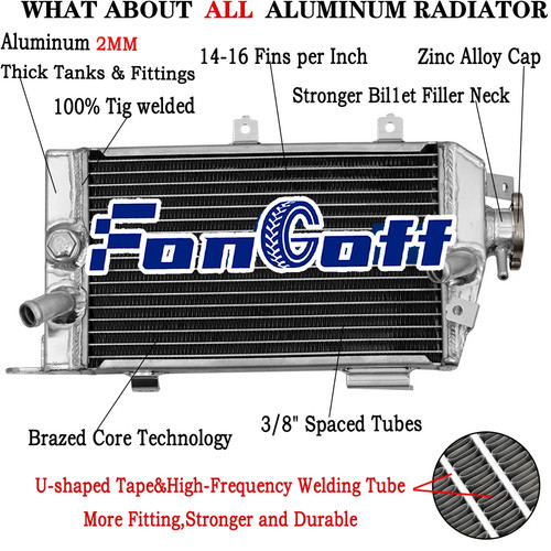 Rows aluminum radiator for - 2,