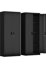 Metal Storage Cupboard with 2