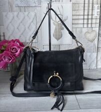 Lovely Genuine See By Chloe Joan Black Leather And Suede Medium Bag